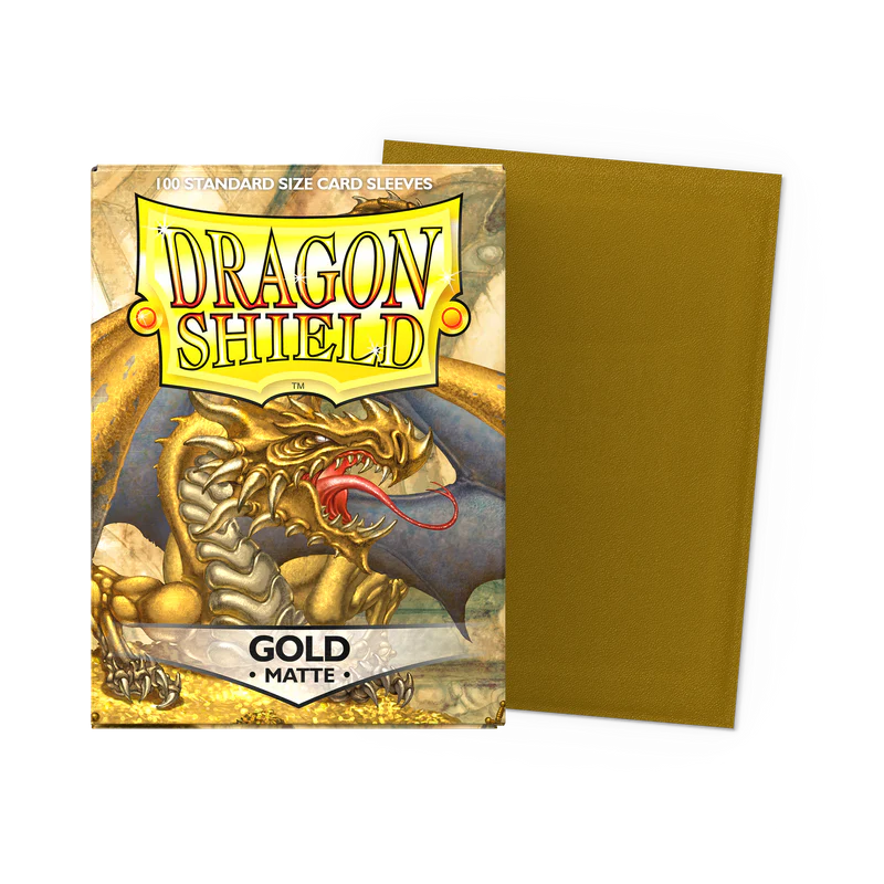 Dragon Shield - Standard Size - Matte Sleeves - Gold