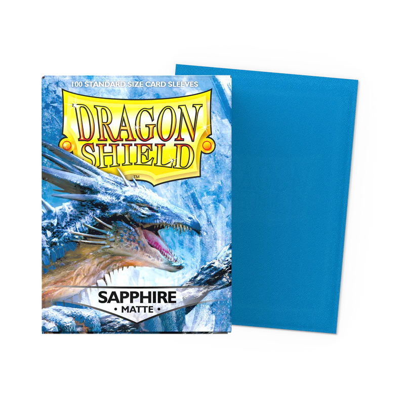 Dragon Shield - Standard Size - Matte Sleeves - Sapphire