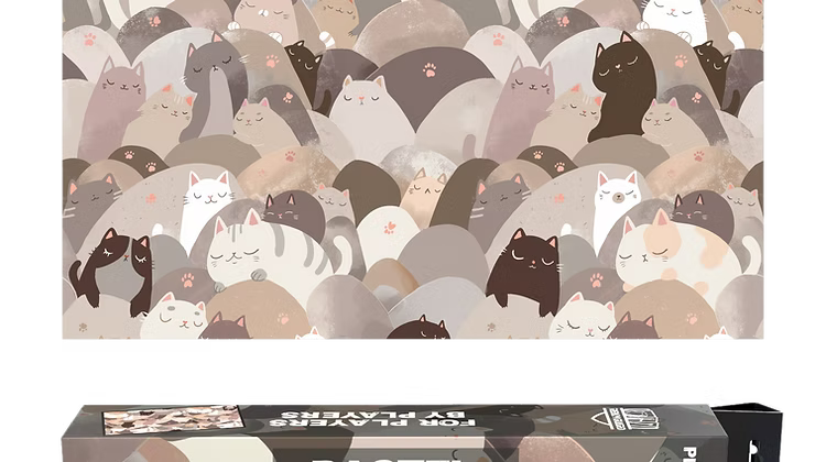 Realm Guard - Playmat - Stitched Edge - Pastel Cats