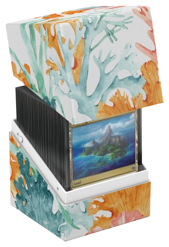 Ultimate Guard - Deck Box - Boulder 100+ - Floral Places - Seablue Hush
