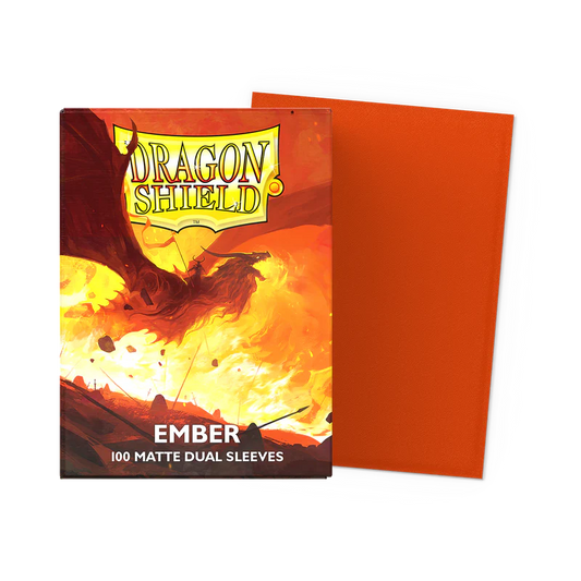 Dragon Shield - Standard Size - Dual Matte Sleeves - Ember