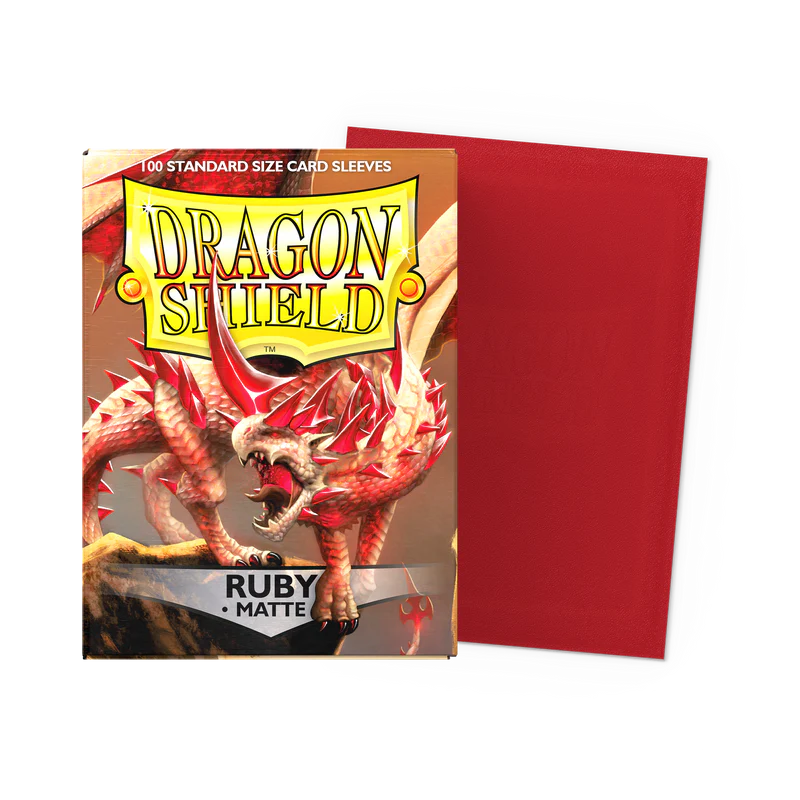 Dragon Shield - Standard Size - Matte Sleeves - Ruby