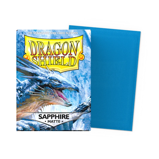 Dragon Shield - Standard Size - Matte Sleeves - Sapphire