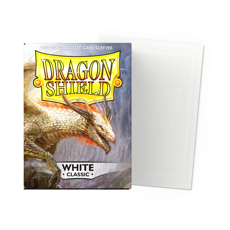 Dragon Shield - Standard Size - Classic Sleeves - White
