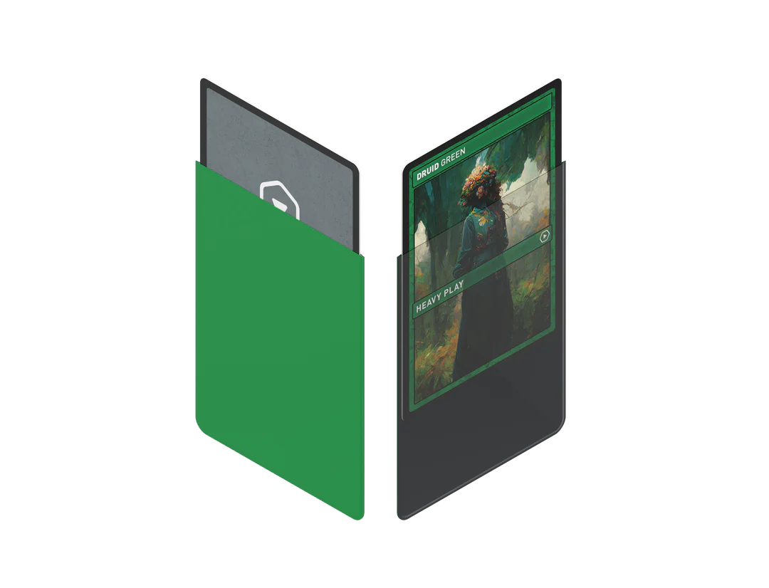 Heavy Play - Standard 100 - CURV Sleeves - Druid Green