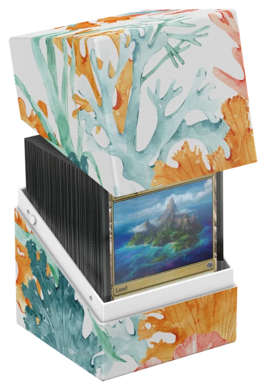 Ultimate Guard - Deck Box - Boulder 100+ - Floral Places - Seablue Hush