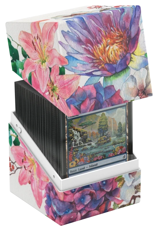 Ultimate Guard - Deck Box - Boulder 100+ - Floral Places - Lotus Bloom
