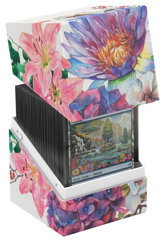 Ultimate Guard - Deck Box - Boulder 100+ - Floral Places - Lotus Bloom