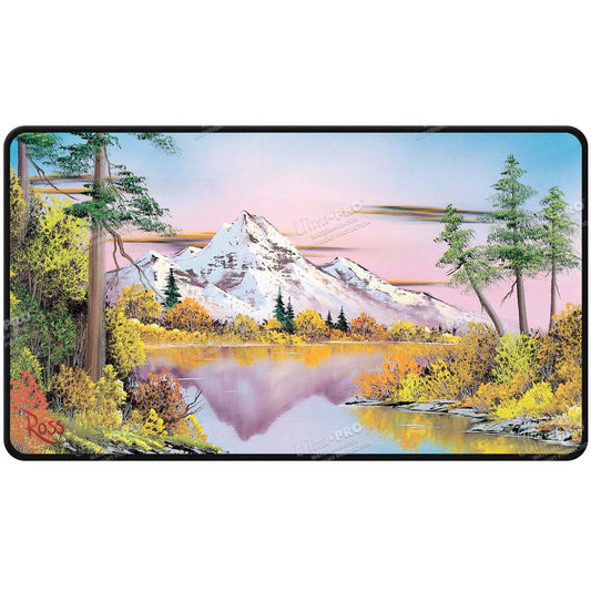 Ultra Pro - Black Stitched Playmat - Bob Ross "Lakeside Path"